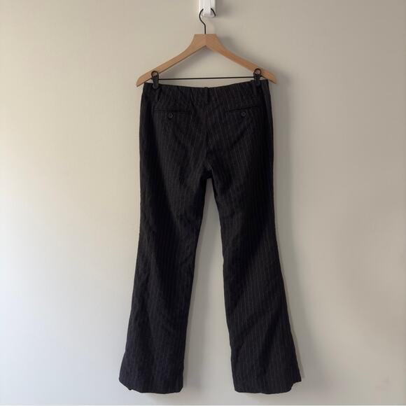 Theory Wool Pinstripe Pants Business Casual Pockets Belt loops zip hook and eye - Picture 2 of 10